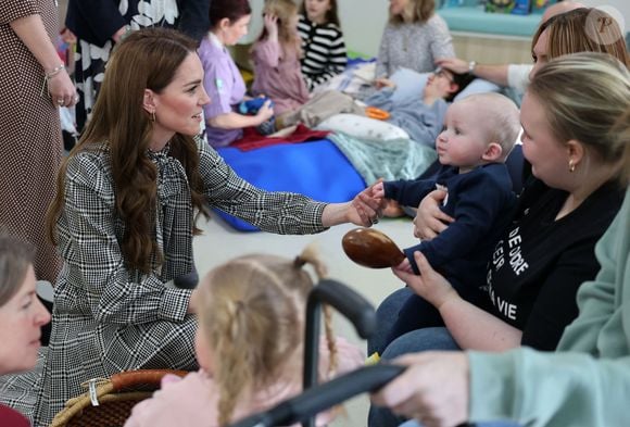 Catherine (Kate) Middleton, princesse de Galles visite Tŷ Hafan, un hospital pour enfants qui soutient les familles du Pays de Galles pour garantir que les enfants atteints de maladies réduisant l'espérance de vie vivent une vie épanouissante, à Sully, Cardiff, Royaume-Uni, le 30 janvier 2025.Julien Burton / Bestimage