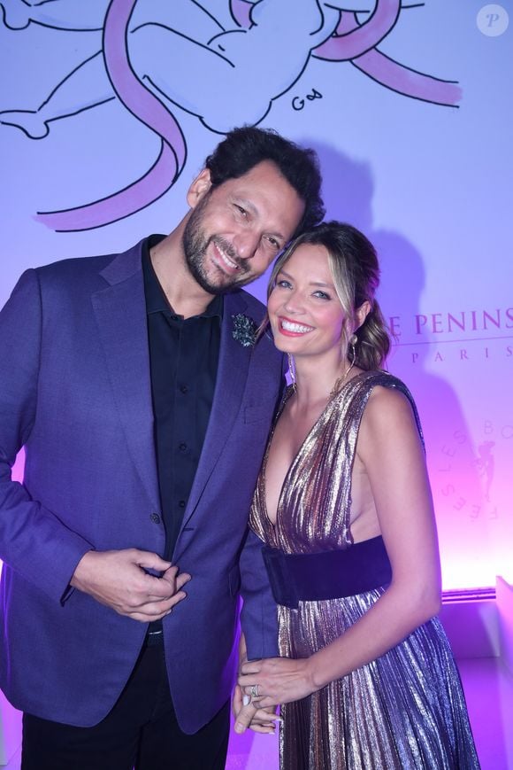 Sur la chaîne, elle présente la météo. Eric Antoine et sa femme Gennifer Demey - Soirée de gala du 10ème anniversaire de l’association "Les Bonnes Fées" à l’Hôtel The Peninsula Paris le 8 octobre 2025. © Rachid Bellak/Bestimage