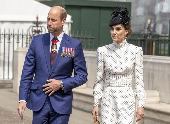 Des membres de la famille royale et des hommes politiques assistent à un service d'action de grâce pour marquer le 80e anniversaire du jour de la Victoire en Europe à l'abbaye de Westminster. Photo par Backgrid UK/ Bestimage
