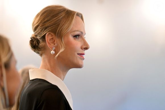 La princesse Charlene de Monaco était présente pour l'ouverture de la seconde édition du salon Joya, un salon international dédié au bijou, au One Monte-Carlo à Monaco, le 13 novembre 2025. © Bruno Bebert / Bestimage