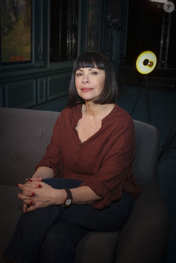 Exclusif - Mathilda May - Enregistrement de l'émission "OlympiaScope", présentée par B.Montiel et diffusée le 4 septembre sur Olympia TV, une chaîne du groupe Canal+ et en replay sur myCANAL. Le 23 avril 2024 © Jack Tribeca / Bestimage