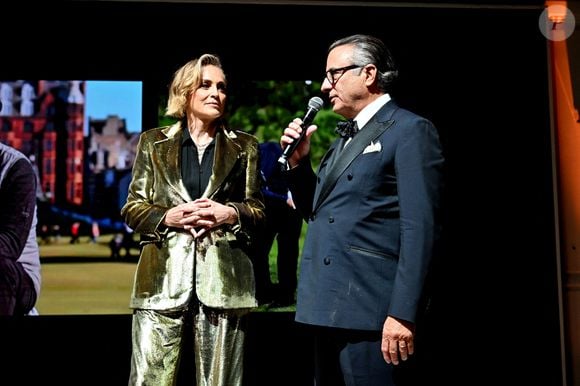 Sharon Stone et Andy Garcia figuraient parmi les invités de cet événement ponctué de performances musicales et d'une vente aux enchères.

Exclusif - Sharon Stone et Andy Garcia - Dîner de charité "Knights of Charity" au Château de la Croix des Gardes à Cannes le 20 mai 2026.  © Bruno Bebert / Bestimage