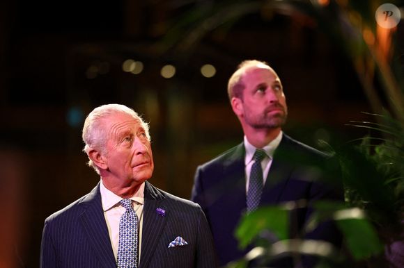 Le roi Charles III et le prince de Galles assistent à l'événement Countdown to Cop30, organisé conjointement par le Natural History Museum et le gouvernement britannique au London Museum. Cet événement rassemble les acteurs de la lutte contre le changement climatique et la perte de la nature, en amont du sommet de la Cop30 qui se tiendra à Belém, au Brésil, en novembre. Jeudi 9 octobre 2025. Photo par Henry Nicholls/PA Wire/ABACAPRESS.COM