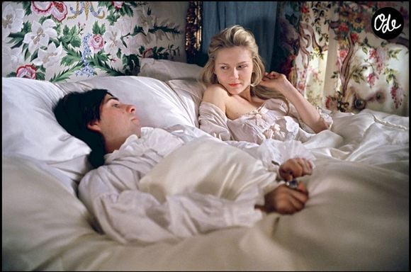 Kirsten Dunst sur le tournage de "Marie-Antoinette". Agence/BestImage