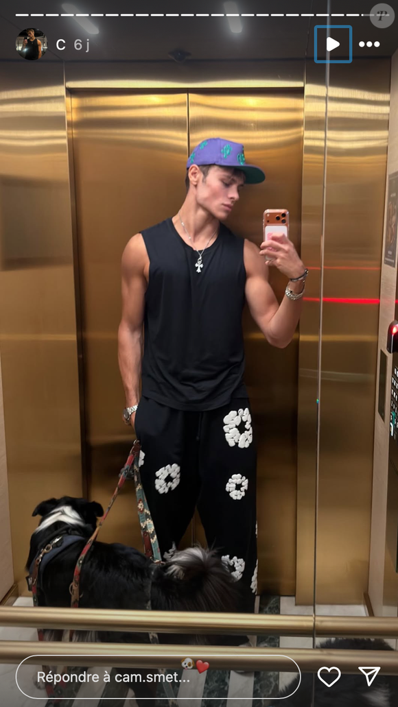 Cameron Smet, sur une photo publiée sur son compte Instagram. Compte Instagram Cameron Smet