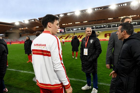 Louis Ducruet durant la sixième édition de la Fight Aids Cup, un match de football caritatif au stade Louis II à Monaco, le 25 janvier 2026© Bruno Bebert / Bestimage