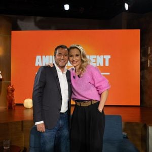 Bernard Montiel, Elodie Gossuin sur plateau de l'émission "Animalement Vôtre" présentée par Bernard Montiel et diffusée le 3 mai 2026 sur France 3, à Paris, France, le 13 janvier 2026. © Julien Sarkissian/Bestimage