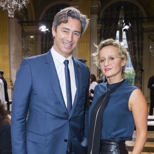 Laurent Solly et sa femme Caroline Roux - People au défilé de mode prêt-à-porter printemps-été 2017 "Lanvin" à Paris. Le 28 septembre 2016
© Olivier Borde / Bestimage