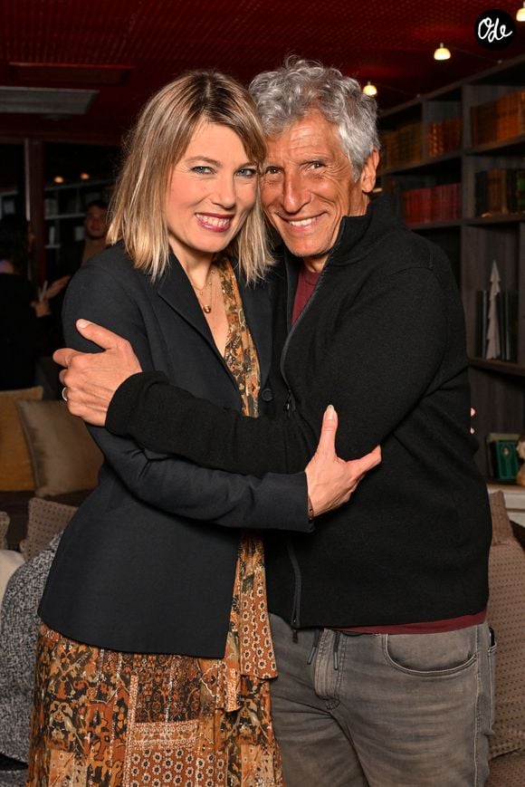 Exclusif - Mélanie Page et son mari Nagui - Générale de la pièce "Ubu Roi" d'Alfred Jarry, mise en scène par Daniel Benoin, le directeur du théâtre Anthéa à Antibes, le 3 mars 2026, avec André Marcon, qui joue le Père Ubu et Mélanie Page, dans le rôle de la Mère Ubu.  © Bruno Bebert/Bestimage