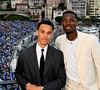 Il s'agit de Paul Pogba.
Alexandre Grimaldi, le fils du prince de Monaco et de N.Costes, avec Paul Pogba et sa femme Maria Zulay Pogba lors du 15ème Grand Prix de Monaco Historique, le 26 avril 2026. 
© Bruno Bebert / Bestimage