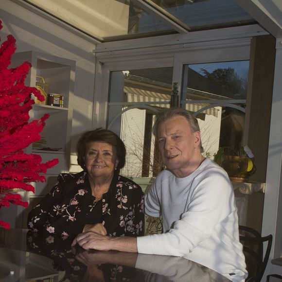 Herbert Leonard et sa femme Cléo chez eux à Barbizon en 2016. © JLPPA / Bestimage