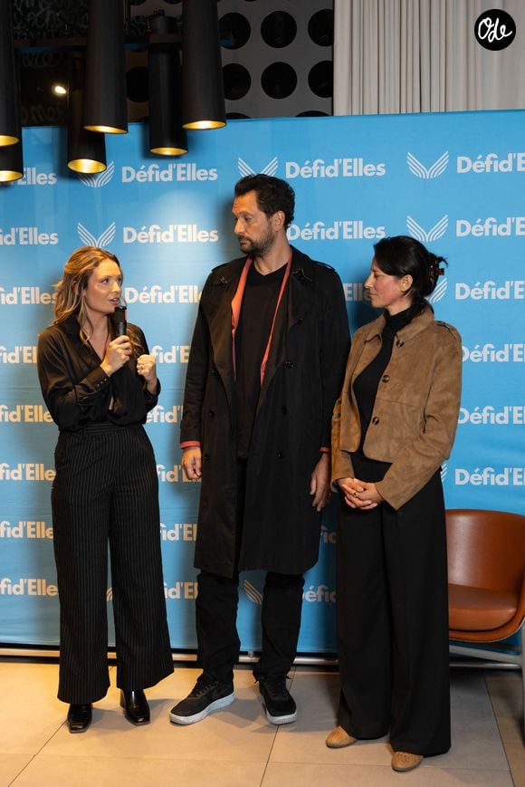 Gennifer Demey, Éric Antoine et Christelle Gauzet lors de la soirée de clôture Défi d'Elles Laponie et la remise d'un chèque de plus de 100 000 euros pour l'association ARSLA (Association pour la recherche sur la SLA) à l'hôtel Le Cinq Codet à Paris le 11 mars 2026.

© Julien Sarkissian / Bestimage