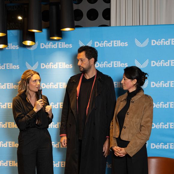 Gennifer Demey, Éric Antoine et Christelle Gauzet lors de la soirée de clôture Défi d'Elles Laponie et la remise d'un chèque de plus de 100 000 euros pour l'association ARSLA (Association pour la recherche sur la SLA) à l'hôtel Le Cinq Codet à Paris le 11 mars 2026.

© Julien Sarkissian / Bestimage