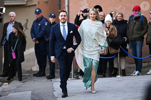 Chrysí a captivé l’assistance par son allure royale et sa tenue d’exception

La princesse Theodora de Grèce et du Danemark et Matthew Kumar arrivent au mariage royal du prince Nikolaos de Grèce et de Chrysi Vardinogiannis à Athènes, en Grèce, le 7 février 2025. Photo by Stefanos Kyriazis/ZUMA Press Wire/ABACAPRESS.COM