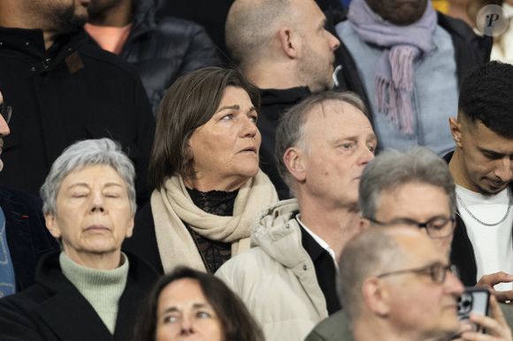 Véronique Rabiot dans les tribunes du quart de finale de la Ligue des Nations de l'UEFA 2025 "France - Croatie (2-0 / tab 5-4)" au Stade de France à Saint-Denis le 23 mars 2025. © Cyril Moreau/Bestimage