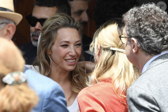 Mariage de Laura Smet et Raphaël Lancrey-Javal à l'église Notre-Dame des Flots au Cap-Ferret le jour de l'anniversaire de son père Johnny Hallyday le 15 juin 2019.

Agence / Bestimage