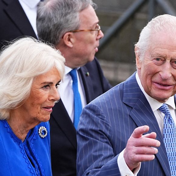 Photo d'archives du 8/4/2025 du Le Roi Charles III et la Reine Camilla visitant le Colisée à Rome, au deuxième jour de leur visite d'État de quatre jours en Italie. Le 8 avril 2025. Photo par Aaron Chown/PA Wire/ Abaca