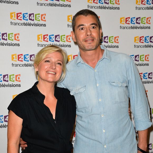 Anne-Elisabeth Lemoine et Ali Baddou lors du photocall de la présentation de la nouvelle dynamique 2017-2018 de France Télévisions. Paris, le 5 juillet 2017.
© Guirec Coadic/Bestimage