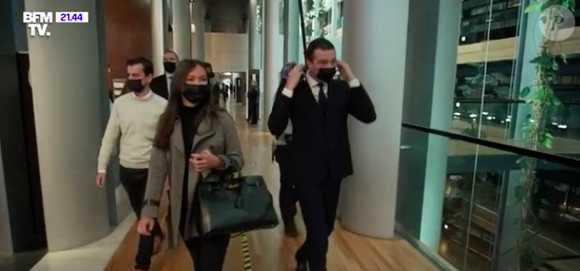 Elle lui a permis par exemple de récupérer un costume qu'il avait oublié dans l'hémicycle du parlement européen. 

Capture d'écran du reportage de Ligne rouge sur Jordan Bardella, président par intérim du RN. Il est en couple avec Nolwenn Olivier, nièce de Marine Le Pen.