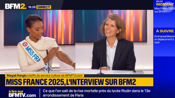 La martiniquaise l'a prouvé sur le plateau de BFM2

Angélique Angarni-Filopon (Miss France 2025) sur BFM2