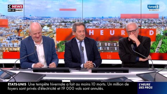 Pascal Praud taquine Georges Fenech à la fin de son émission L'Heure des Pros sur CNews le 26 janvier 2026

Capture d'écran CNews