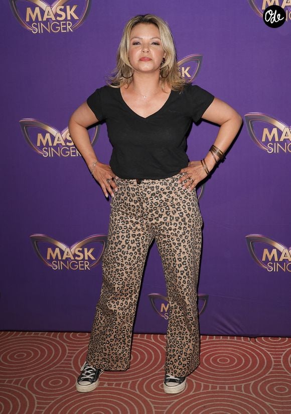Séverine Ferrer - Photocall officiel, organisé par TF1 et Musée Grévin, de la soirée "Watch Party" de lancement de la nouvelle saison de Mask Singer au Musée Grévin à Paris le 24 Avril 2026. © Guirec Coadic / Bestimage