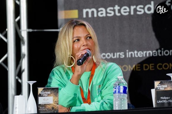 Exclusif - Severine Ferrer - Édition 2025 des Masters de Feu - Concours international d'art pyrotechnique à l'Hippodrome de Compiègne le 20 septembre 2025. Chaque année, depuis 2016, les meilleurs artificiers internationaux se donnent rendez-vous à Compiègne pour s'affronter lors d'une seule et même soirée. © Anne-Sophie Guebey / Bestimage