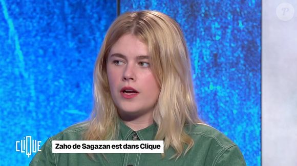 Zaho de Sagazan dans l'émission Clique sur Canal+.