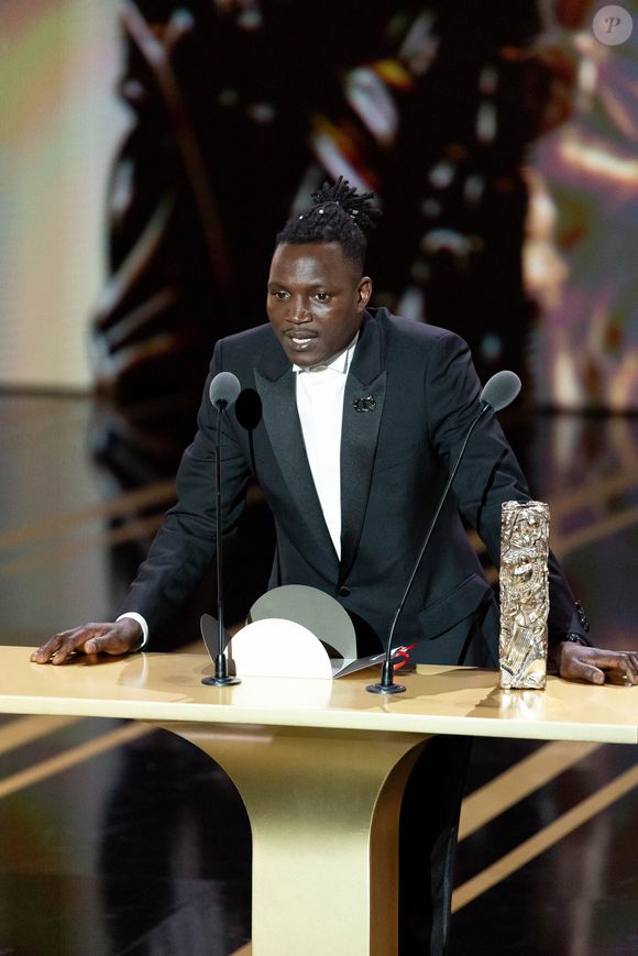 Abou Sangaré (César de la révélation masculine) - Cérémonie de la 50ème édition de la cérémonie des César à l'Olympia à Paris, France, le 28 février 2025 © Dominique Jacovides - Olivier Borde / Bestimage