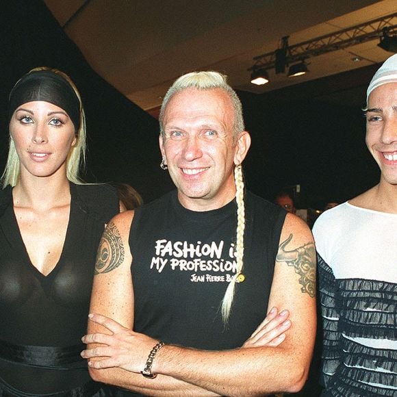 Loana et Steevy au défilé mode de Jean-Paul Gaultier à Paris.   
© RINDOFF-BORDE / BESTIMAGE