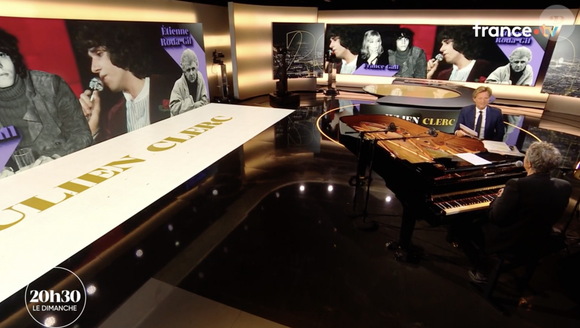 Julien Clerc dans l'émission "20h30 le dimanche", France 2, le 8 juin 2025