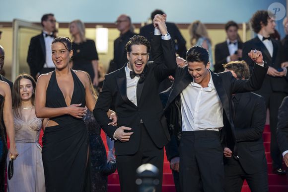 Adèle Exarchopoulos, François Civil, Malik Frikah - Descente des marches du film « L’amour ouf » lors du 77ème Festival International du Film de Cannes, au Palais des Festivals à Cannes. Le 23 mai 2024
© Olivier Borde / Bestimage