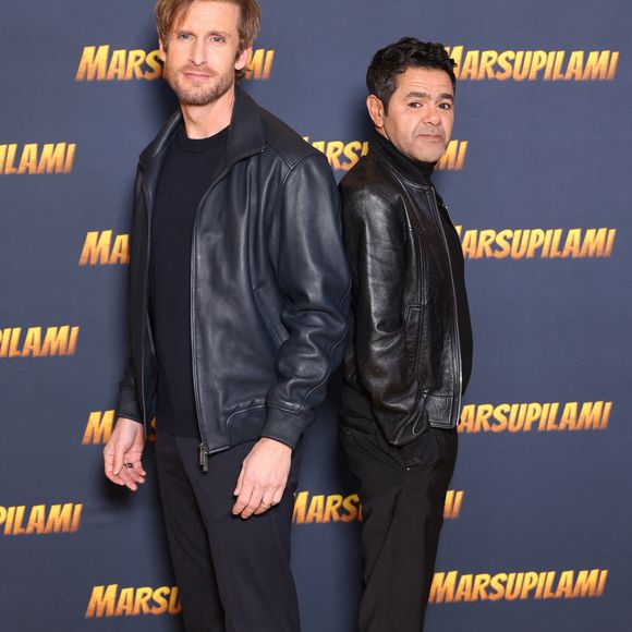 Philippe Lacheau et Jamel Debbouze assistent à la première du Marsupilami au Grand Rex à Paris, France, le 01 février 2026. Photo par Jerome Domine/ABACAPRESS.COM