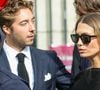 Quelques semaines après le drame qui a bouleversé ses proches, ses enfants Héloïse et Carlo Agostinelli ont choisi de marquer cette date particulière sur les réseaux sociaux, chacun avec un tendre message adressé à leur mère.

Héloïse Agostinelli, la fille de la défunte - Sortie des obsèques de Mathilde Favier en l'église Saint-Sulpice à Paris le 31 aout 2026. © Dominique Jacovides-Cyril Moreau/Bestimage