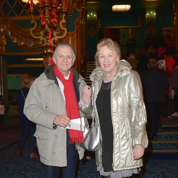 Exclusif - Roland Giraud et sa femme Maaïke Jansen à la générale du spectacle musical Les Choristes au théâtre des Folies Bergère à Paris, France, le 2 mars 2017. © Gorassini-Moreau/Bestimage