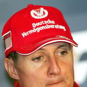 Le pilote allemand de Formule 1 Michael Schumacher de l'équipe Scuderia Ferrari réagit à la conférence de presse après avoir remporté le Grand Prix d'Italie sur le circuit de Monza, Italie, le 10 septembre 2006. Michael Schumacher a annoncé qu'il prendrait sa retraite à la fin de l'année. Photo by Gero Breloer/DPA/CAMELEON/ABACAPRESS.COM
