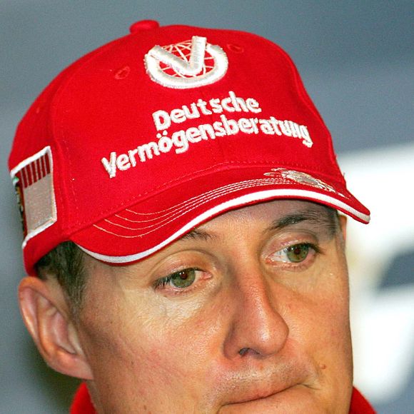Le pilote allemand de Formule 1 Michael Schumacher de l'équipe Scuderia Ferrari réagit à la conférence de presse après avoir remporté le Grand Prix d'Italie sur le circuit de Monza, Italie, le 10 septembre 2006. Michael Schumacher a annoncé qu'il prendrait sa retraite à la fin de l'année. Photo by Gero Breloer/DPA/CAMELEON/ABACAPRESS.COM