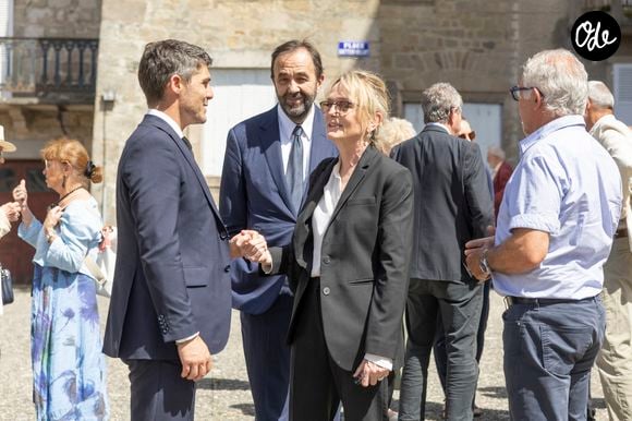 Claude Chirac et son mari Frédéric Salat-Baroux - Messe en hommage à Bernadette Chirac à l'église Saint-Martial en Corrèze, le 14 juin 2026.
© Frédéric Maligne / Bestimage