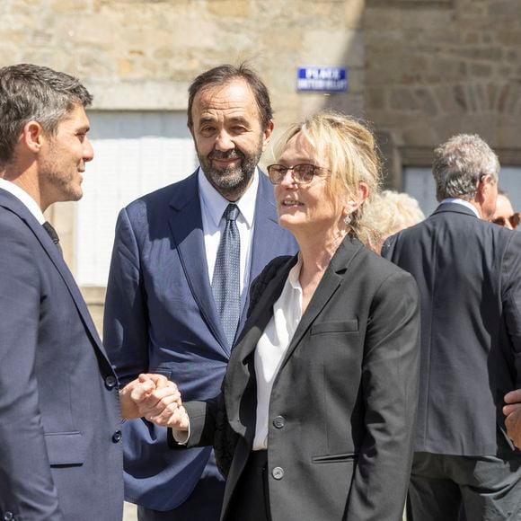 Claude Chirac et son mari Frédéric Salat-Baroux - Messe en hommage à Bernadette Chirac à l'église Saint-Martial en Corrèze, le 14 juin 2026.
© Frédéric Maligne / Bestimage