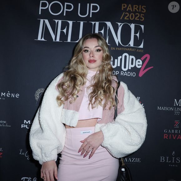 Emma (Star Academy 12) participe à la Pop Up Influence Party organisée par Aurelien Cassirame, à Paris, le 02 février 2025 à Paris, France. Photo by Jerome Domine/ABACAPRESS.COM