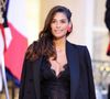 On ne connait pas l'identité du papa
Tatiana Silva (enceinte, ancienne miss Belgique) arrivant au dîner d'état au palais de l'Elysée à Paris en l'honneur de la visite du roi et de la reine de Belgique en France le 14 octobre 2024. © Dominique Jacovides / Bestimage