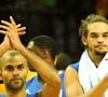 “Je crois que c’est la plus belle maison que j’aie jamais vue”, lâche l’ancien pivot des Chicago Bulls.

Les Français Tony Parker et Joakim Noah lors de la finale du Championnat d'Europe de basket-ball masculin opposant l'Espagne à la France à Kaunas, en Lituanie, le 18 septembre 2011. Guibbaud/ABACAPRESS.COM
