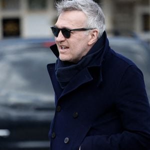Laurent Ruquier - Obsèques d'Isabelle Mergault à la Coupole du Père-Lachaise à Paris le 30 mars 2026. © Cyril Moreau - Dominique Jacovides / Bestimage