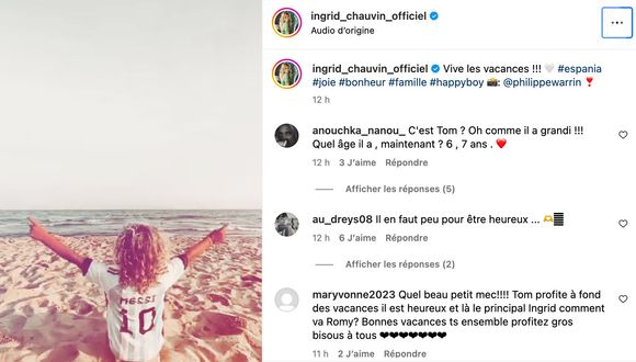 L'actrice qui a récemment posé ses valises en Espagne a fait le bonheur de sa communauté en relayant une nouvelle vidéo de Tom à la plage.