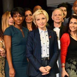 Évelyne Dhéliat participe au Sidaction 2022 dans le cadre de la Fashion Week de Paris à la Salle Wagram le 07 mars 2022 à Paris, France. Photo par Shootpix/ABACAPRESS.COM