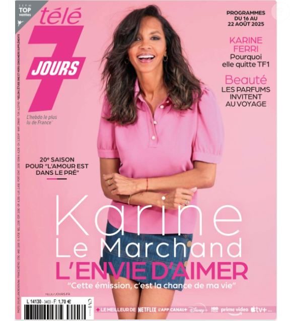 Couverture de "Télé 7 Jours" du 11 août 2025.