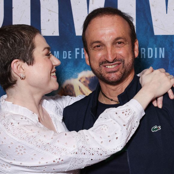 Emilie Dequenne et Michel Ferracci assistent au photocall de l'avant-première du film Survivre qui se tient au cinéma UGC Bercy à Paris, France, le 18 juin 2024. Photo by David Boyer/ABACAPRESS.COM