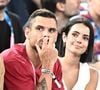 Florent Manaudou a également rompu avec son ex Lola Dumenil... Une situation qui alimente la rumeur d'une possible histoire d'amour entre lui et Elsa Bois. 

Florent Manaudou et sa petite amie, Lola Dumenil, assistent au match de basket entre la France et le Canada lors de la onzième journée des Jeux olympiques d'été de Paris 2024 à Paris, en France, le 6 août 2024. Photo par David Niviere/ABACAPRESS.COM