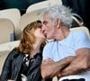 Raymond Domenech et sa nouvelle compagne à Roland Garros le 03 juin 2025 à Paris, France. Photo de ABACAPRESS.COM