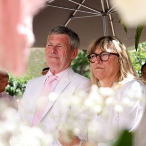 Exclusif - Mariage civil de Christine Bravo et Stéphane Bachot devant la mairie de Occhiatana en Corse, le 11 Juin 2022 

Photo : Dominique Jacovides / Bestimage
